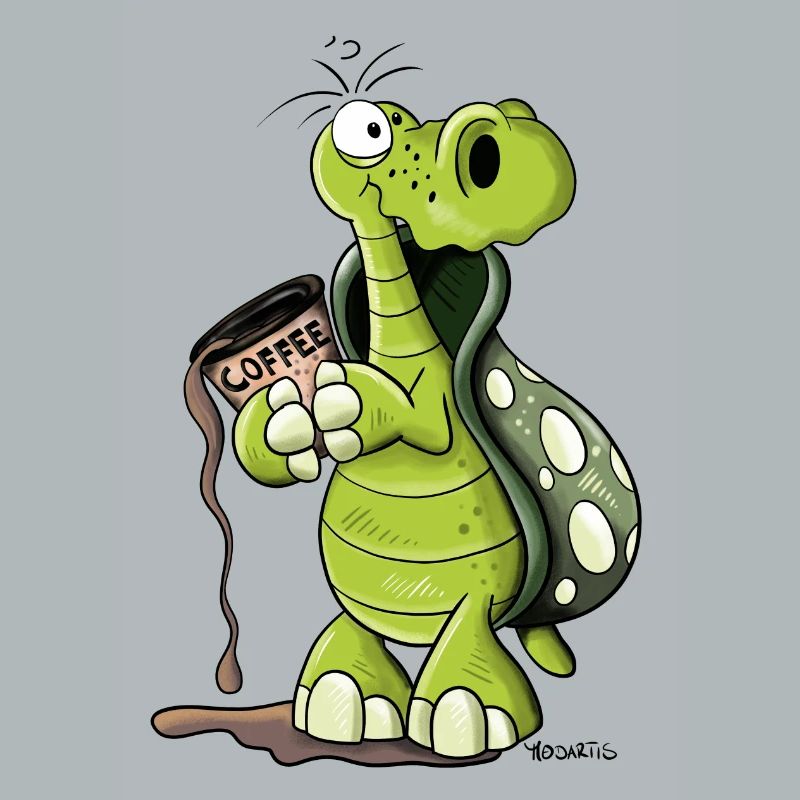 Turtle needs coffee