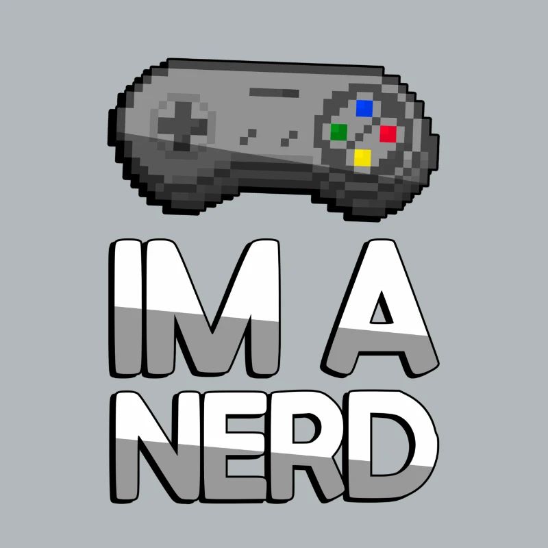 IM A NERD + SNES Controller - Gaming