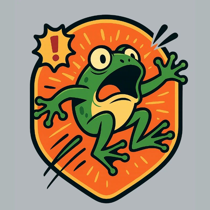 Panic Frog badge