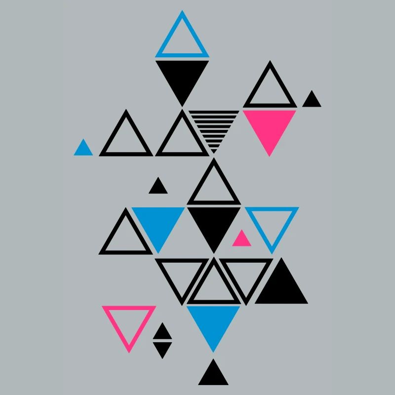 graphic pattern of triangles