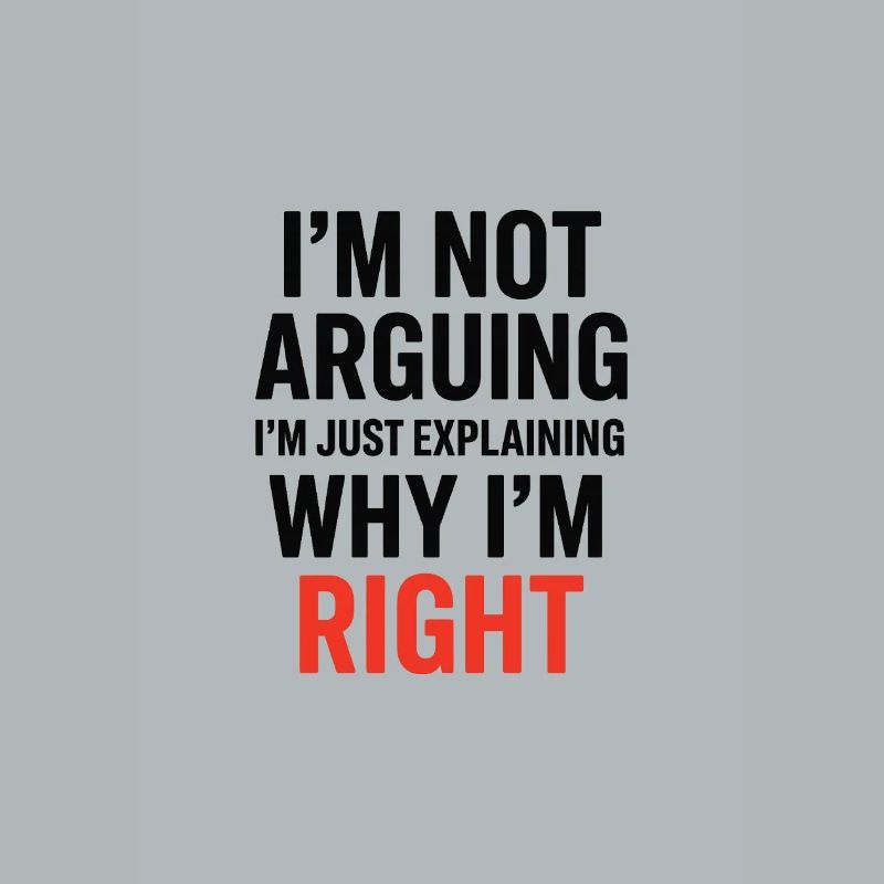 Je ne fais pas d’arguments Texte