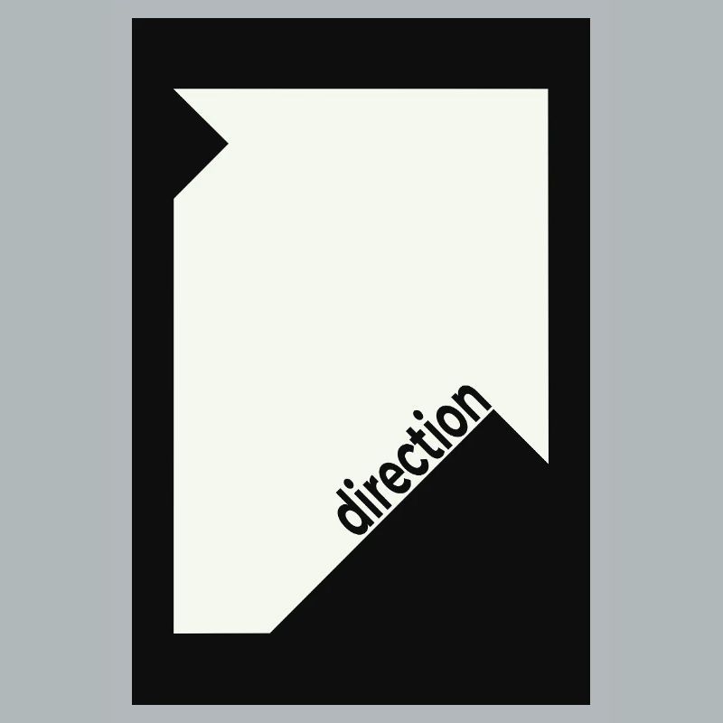 Direction Poster Black – Minimal Statement