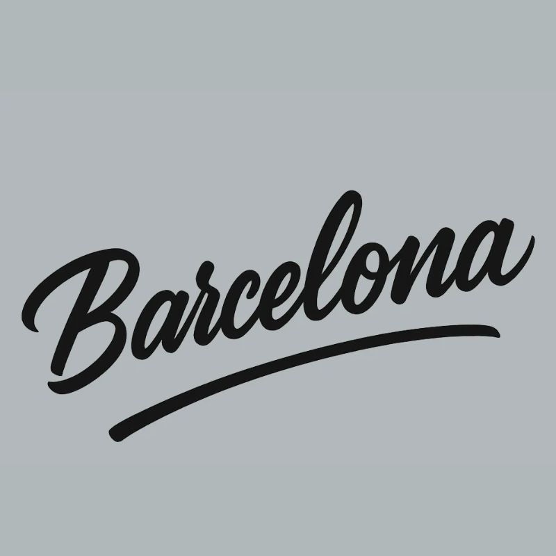 Barcelona Script mit Bogenlinie