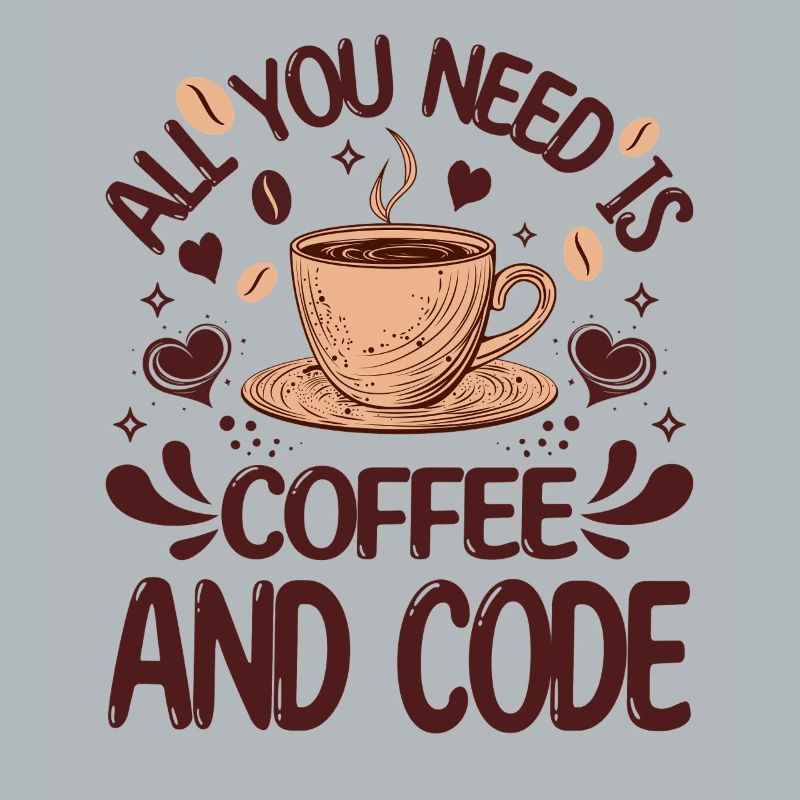 Alles, was Sie brauchen, ist Kaffee und Code Lustiger Programmierer
