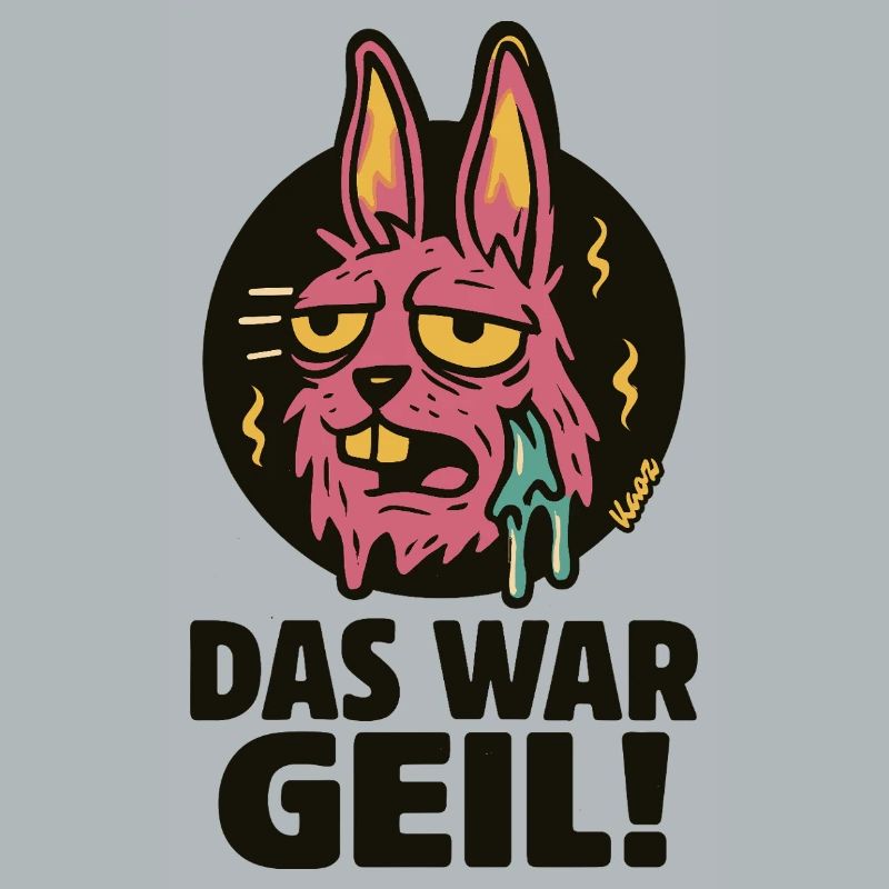 Pinker Hase Graffiti: Das War Geil