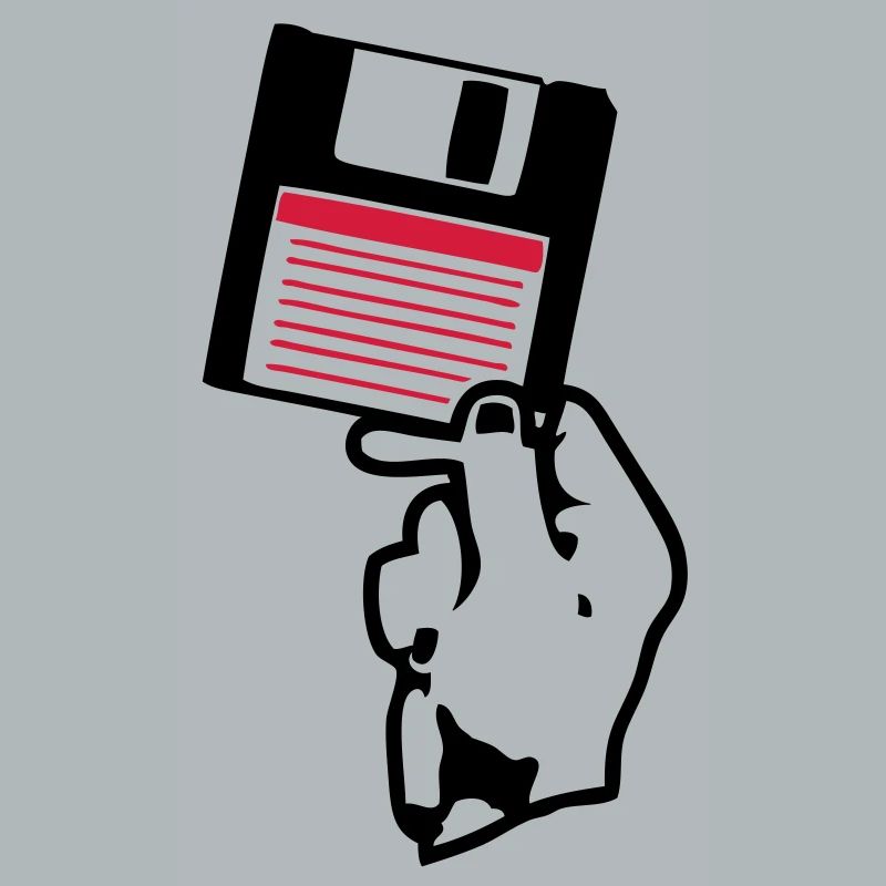 floppy disk scheibe disco hand hand