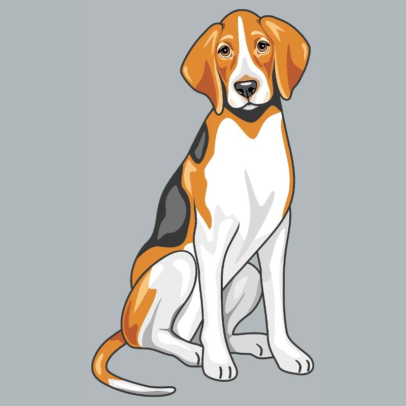 Sitting foxhound