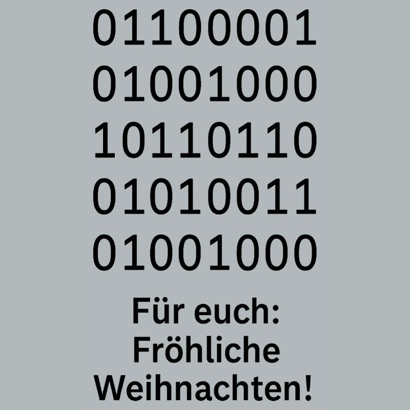 Binary Code Weihnachtszauber