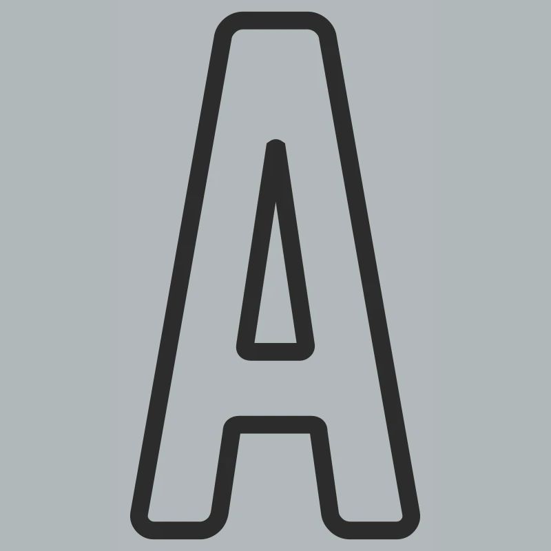 Typodesign de la lettre A