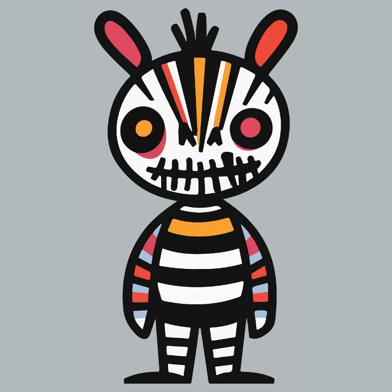 Zebra Halloween Comic Funny