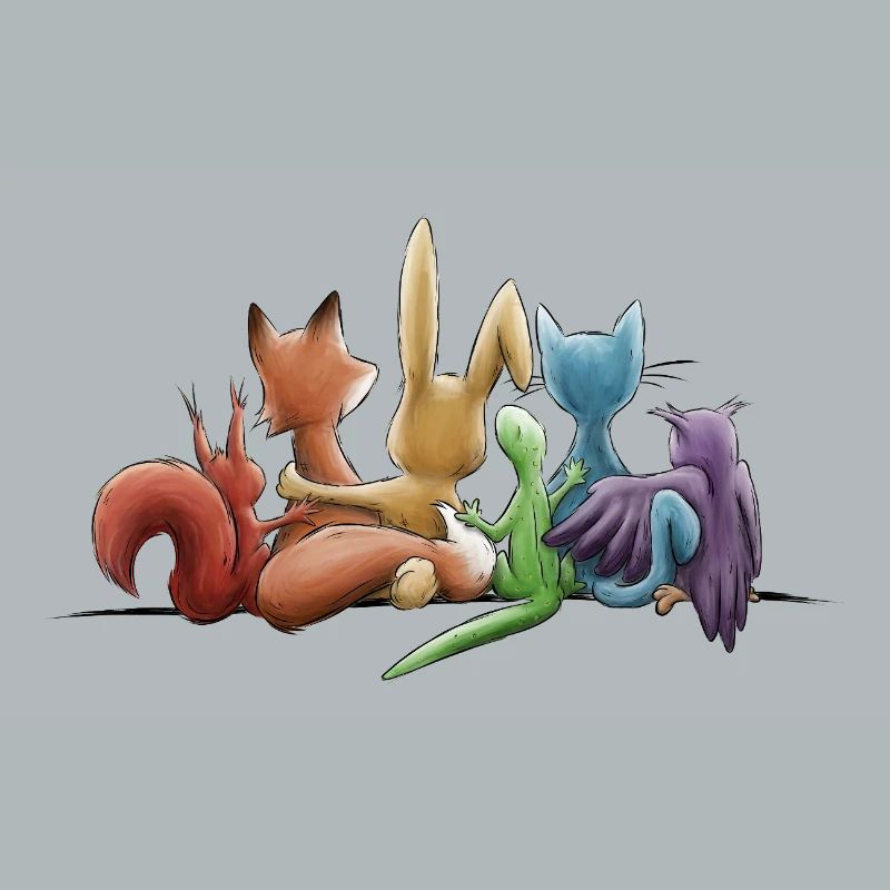 Rainbow Animals for Tolerance and Diversity