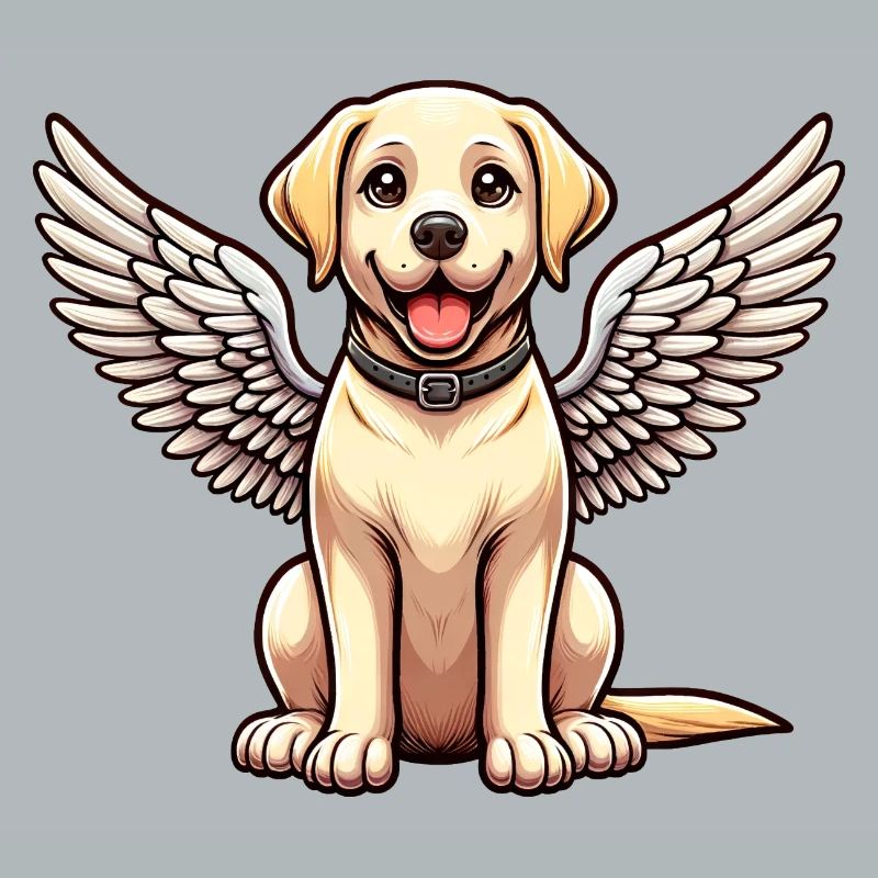 Labrador Retriever Comic Engel