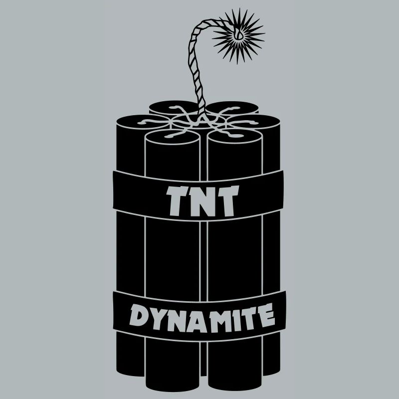 Seven burning dynamite sticks