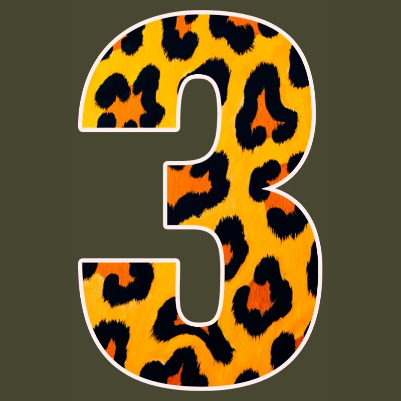 Leopard 3 Number Pattern
