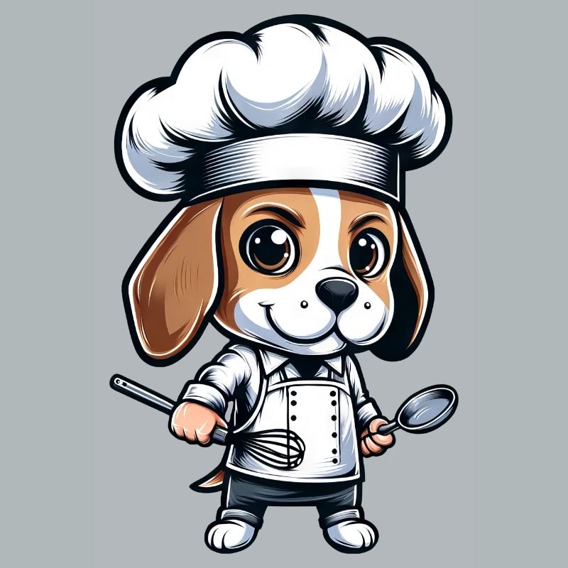 Süßer Beagle Koch Comic-Design