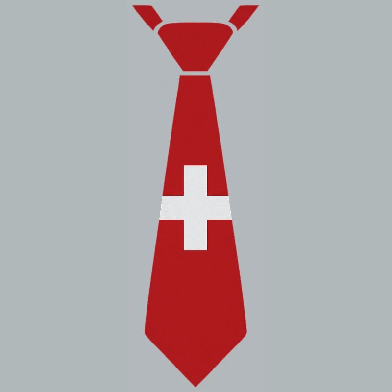 Schweizer Krawatte – Flaggendesign