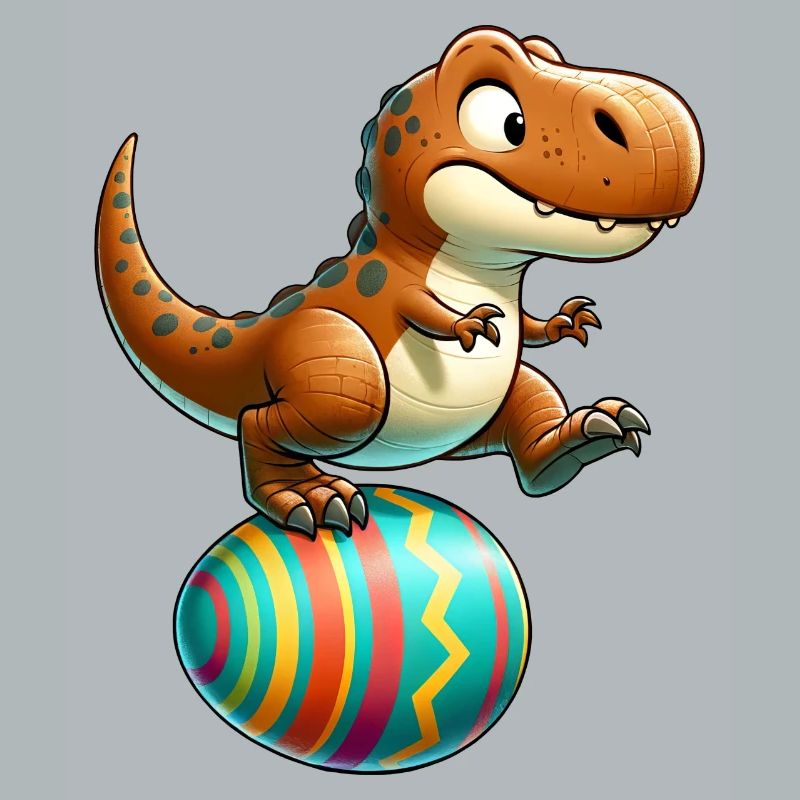 Dancing T-Rex, Easter Eggshell Fun