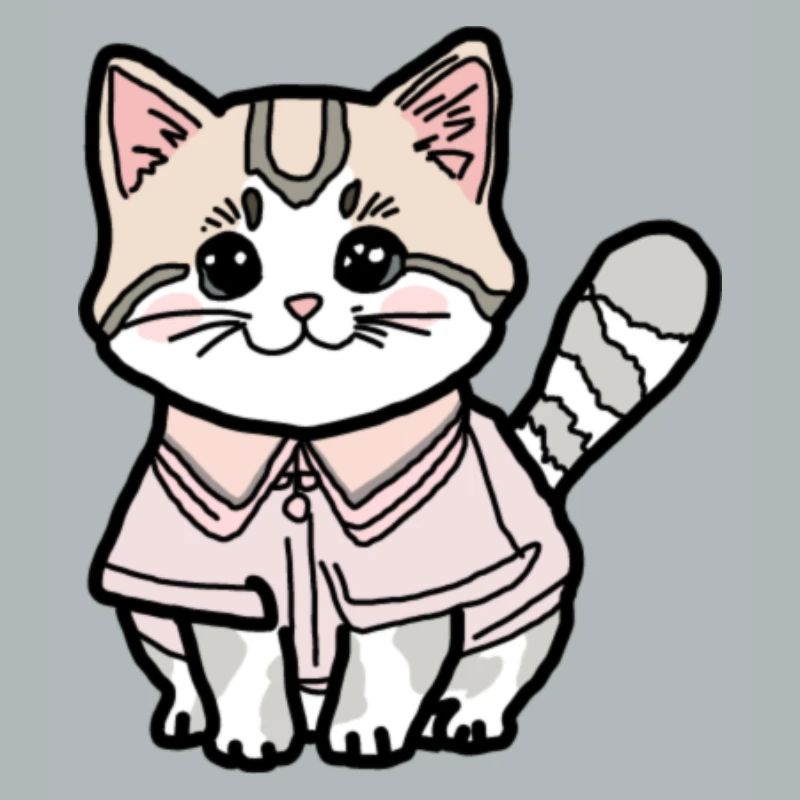 Katze mit Pulli