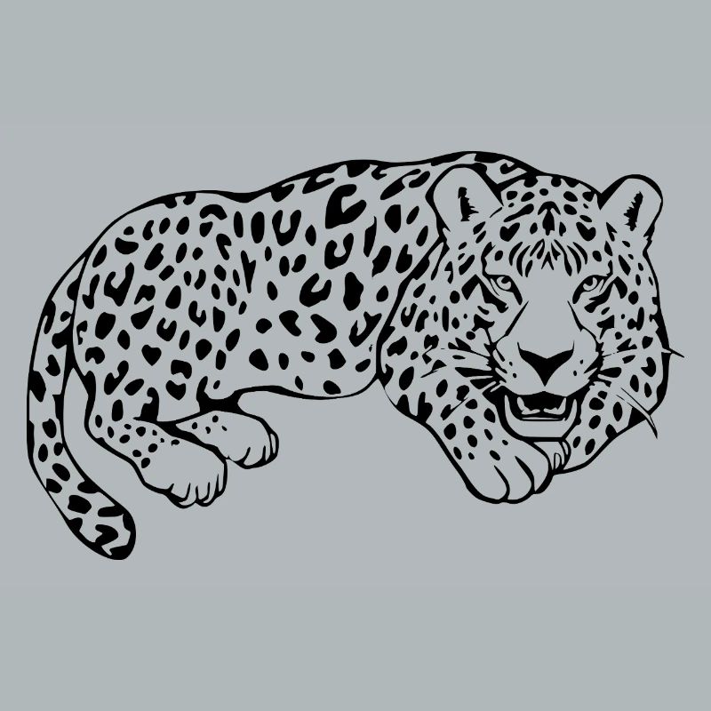 Leopard Black Lepard Pattern T-shirt Gift