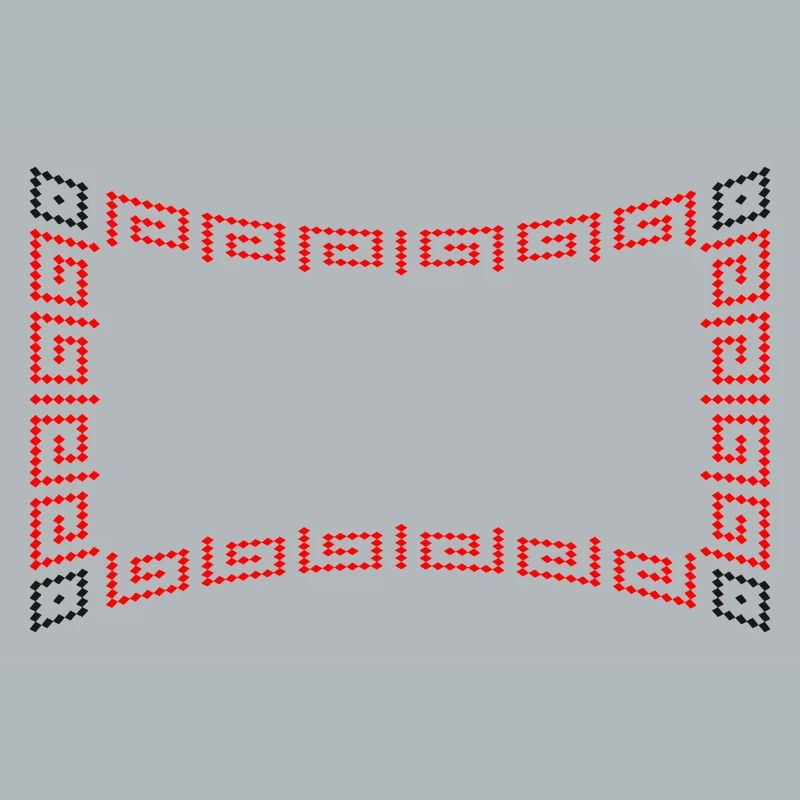 Frame pattern red