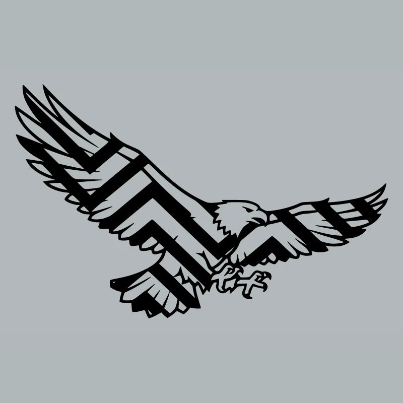 Logo polygonal géométrique Eagle