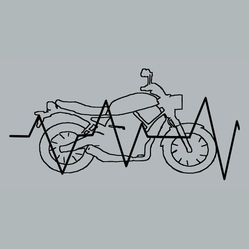 Motorrad Herzfrequenz Geschenk Geschenkidee