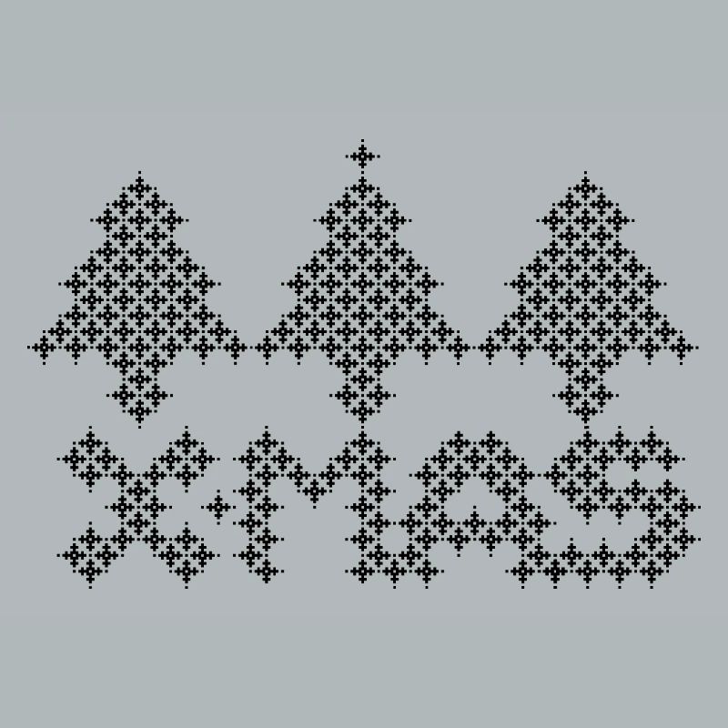 XMAS Tree Christmas Tree Pixel Pattern Icon