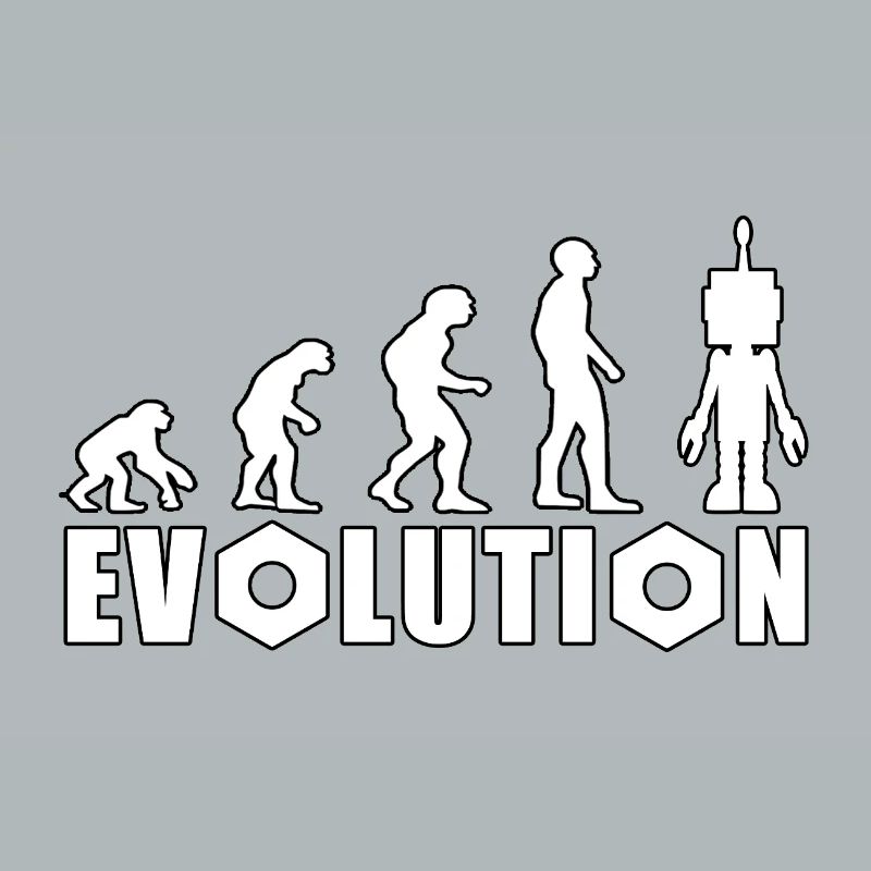 Evolution with robot figure design