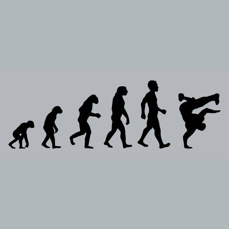 Evolution Breakdance Motiv als Geschenk