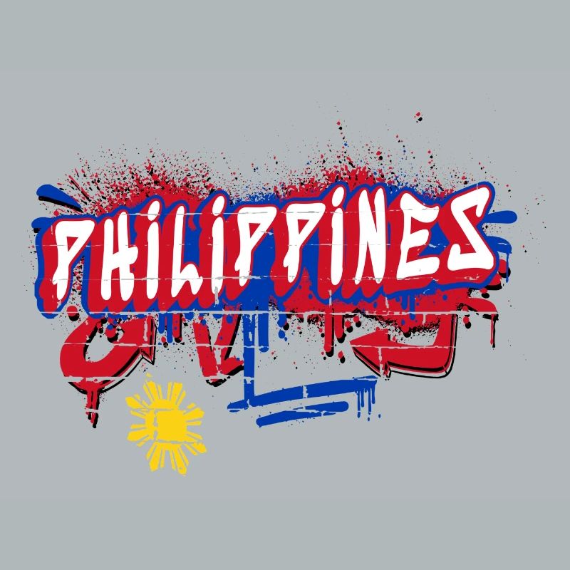 Design de drapeau graffiti des Philippines