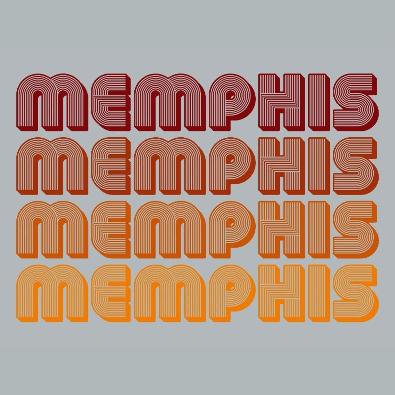 Memphis Gradient Text Repeat