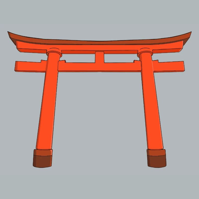 Lebendiges Torii-Tor
