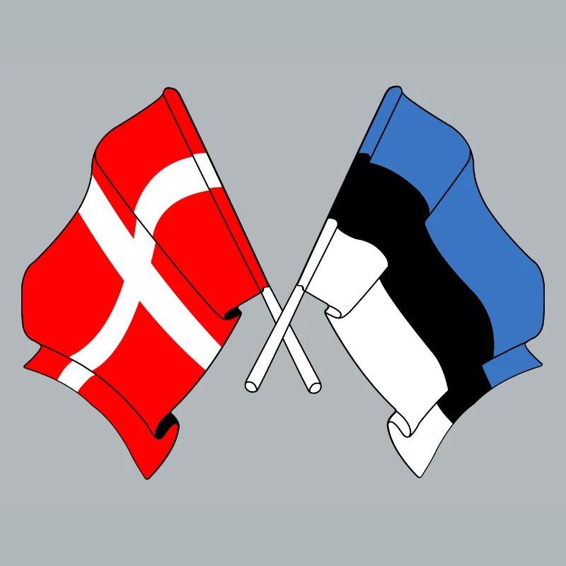 Drapeau Danemark drapeau Estonie