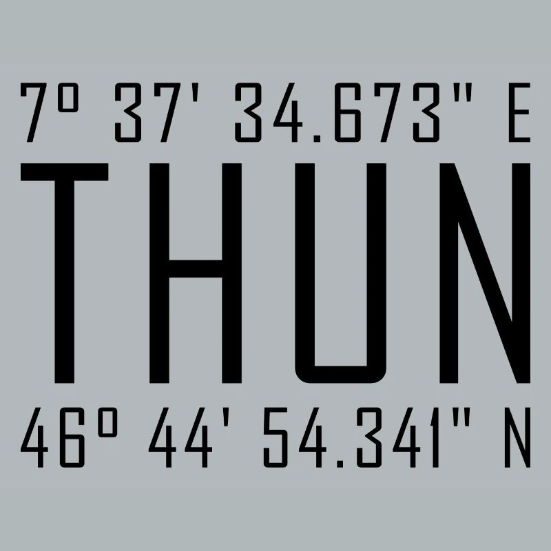 Thun Coordinates – Typography with Local Reference Besch