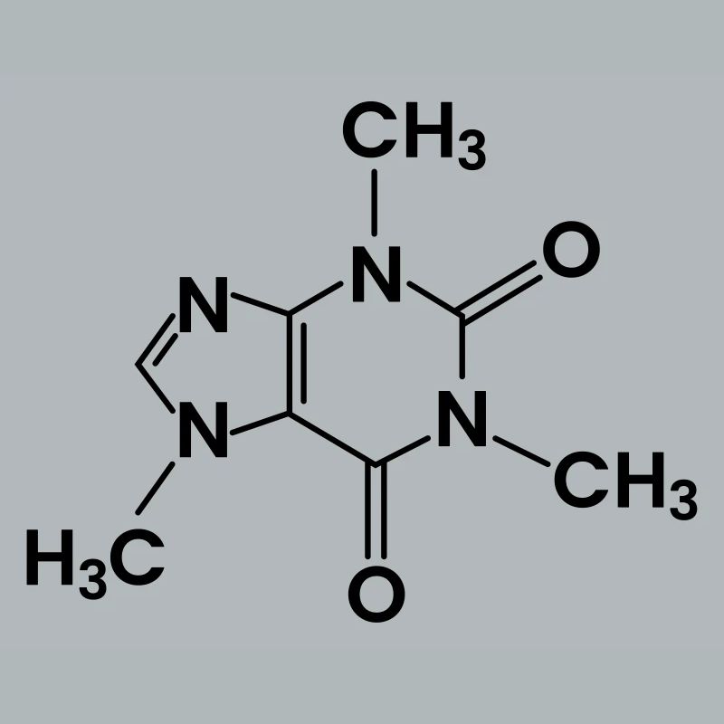 Structure chimique du café Caféine
