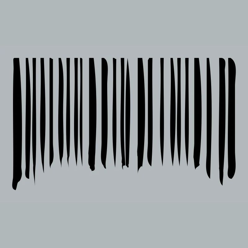 Barcode Striche Linien Gekritzelt Strichcode Scan