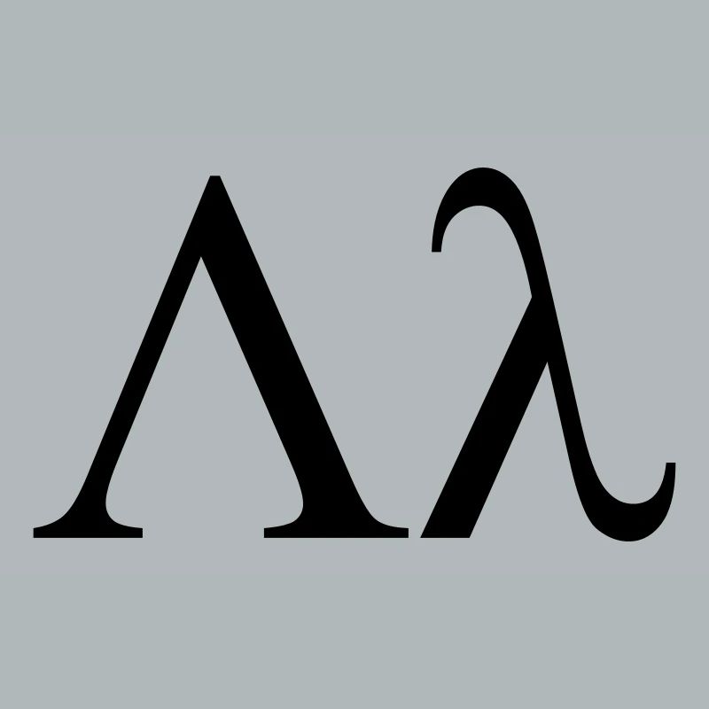 lettre grecque lambda utilisé par les maisons de
