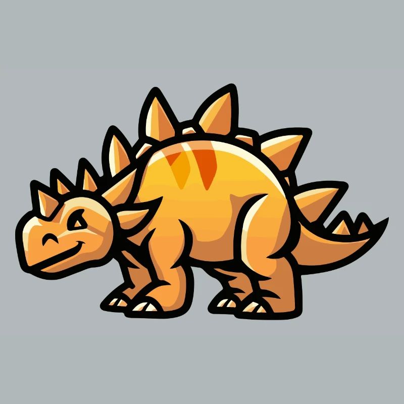 Dinosaurier stegosaurus Comic