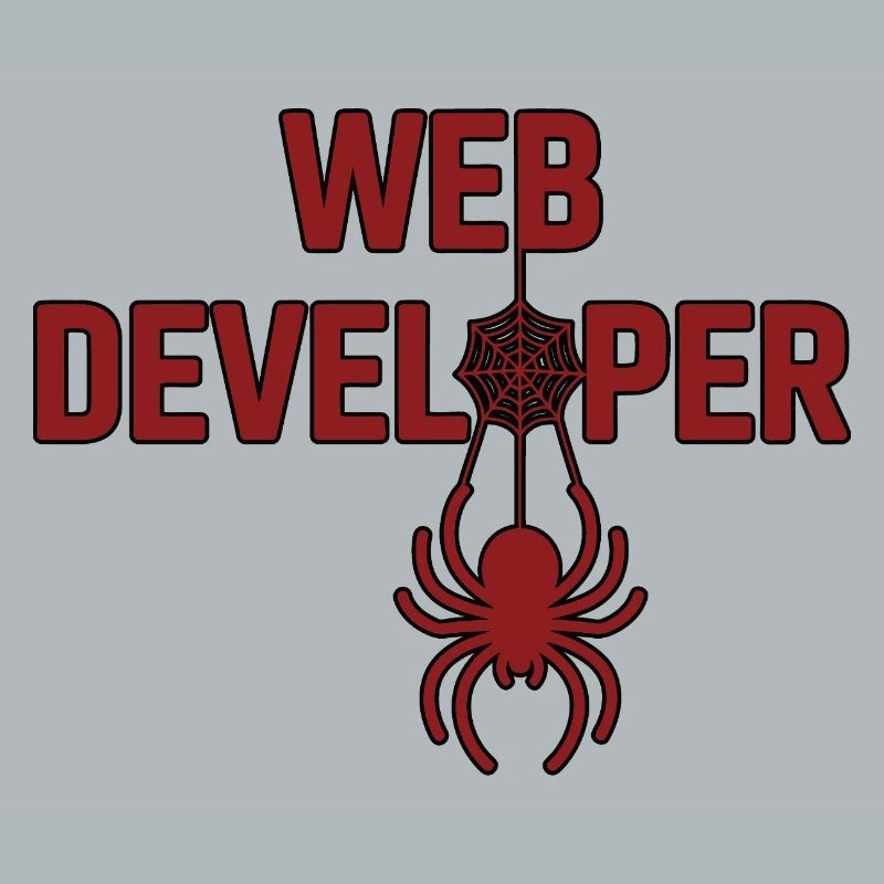 Web Developer Spider Logo Shirt