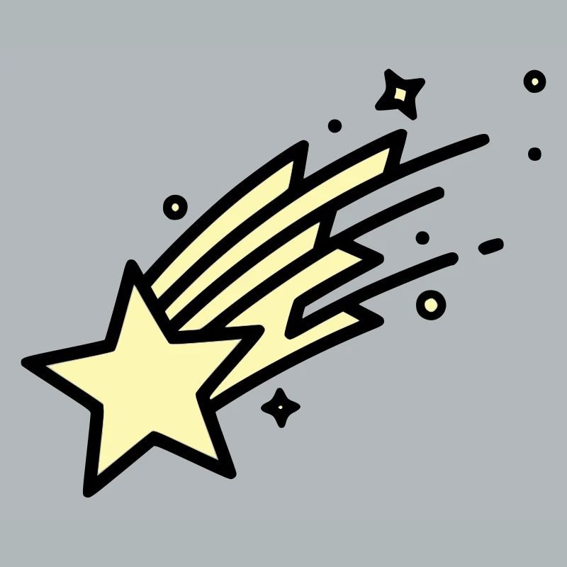  Sternschnuppe Komet Comic