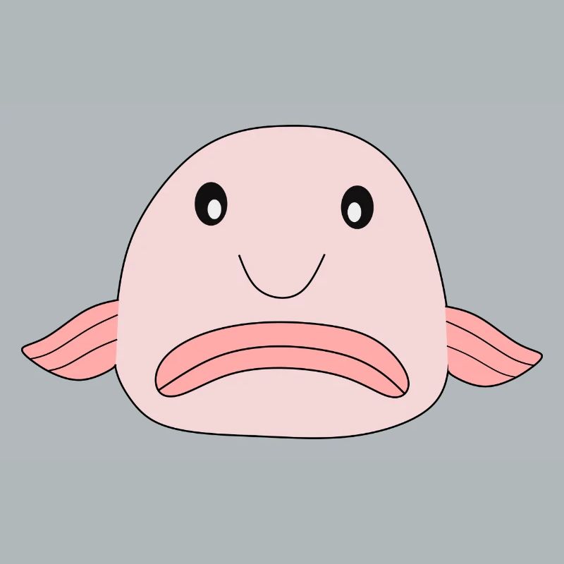 Blobfish fish comic ugly fish