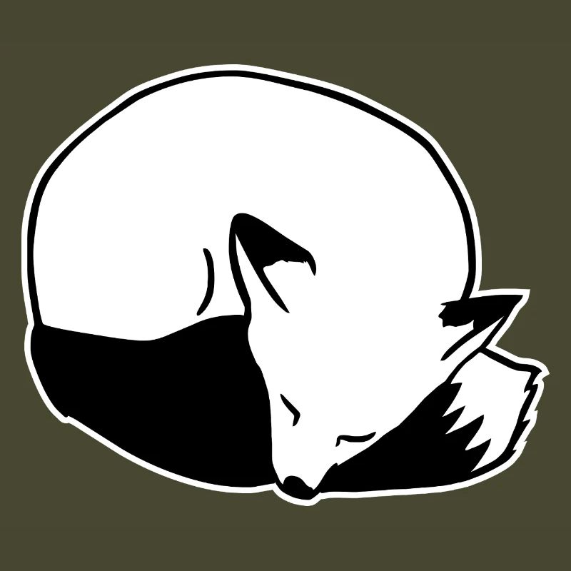 Fox Sleeping: Cute, Kawaii & Comic Style