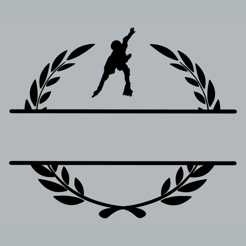 Rochen mit Lorbeerkranz-Monogramm