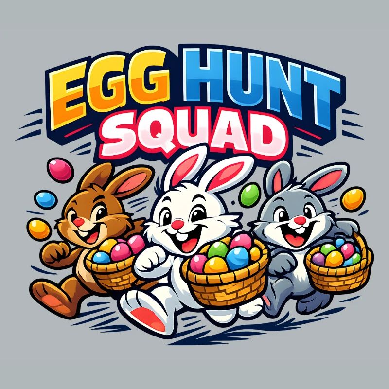 Easter Egg Hunt Squad Easter Bunny