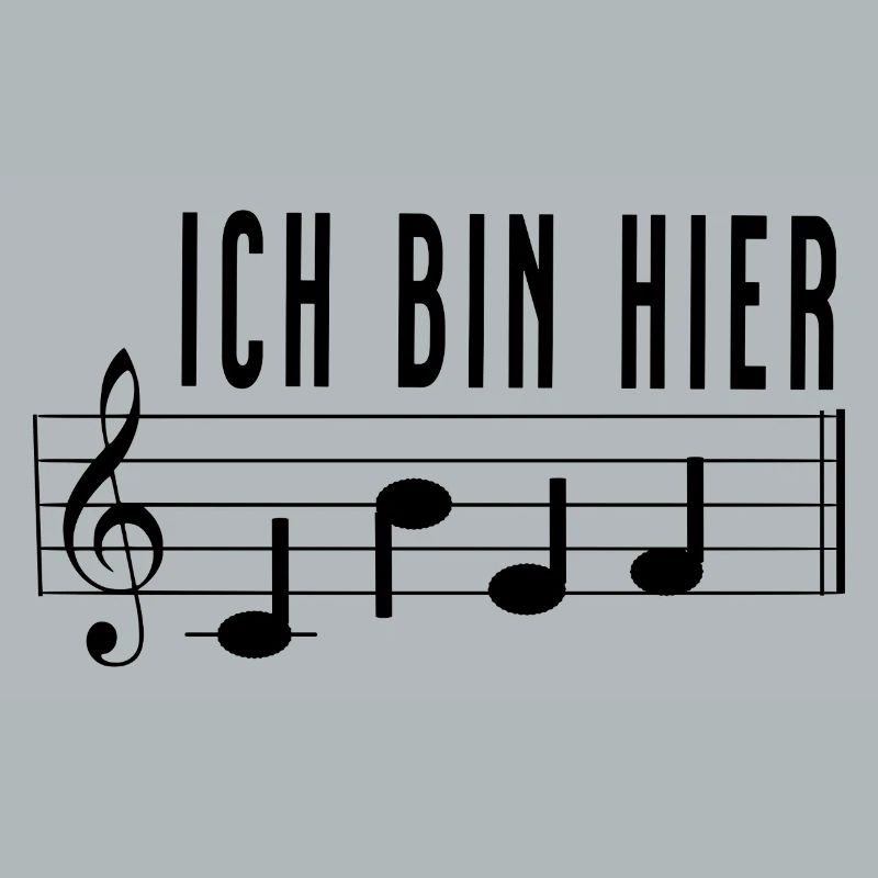 Ich bin hier Chef Notenschrift Chorleiter Dirigent