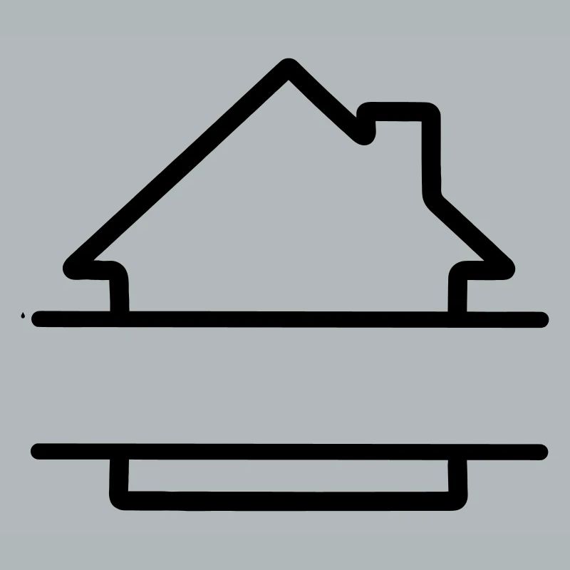 Home simple logo text banner