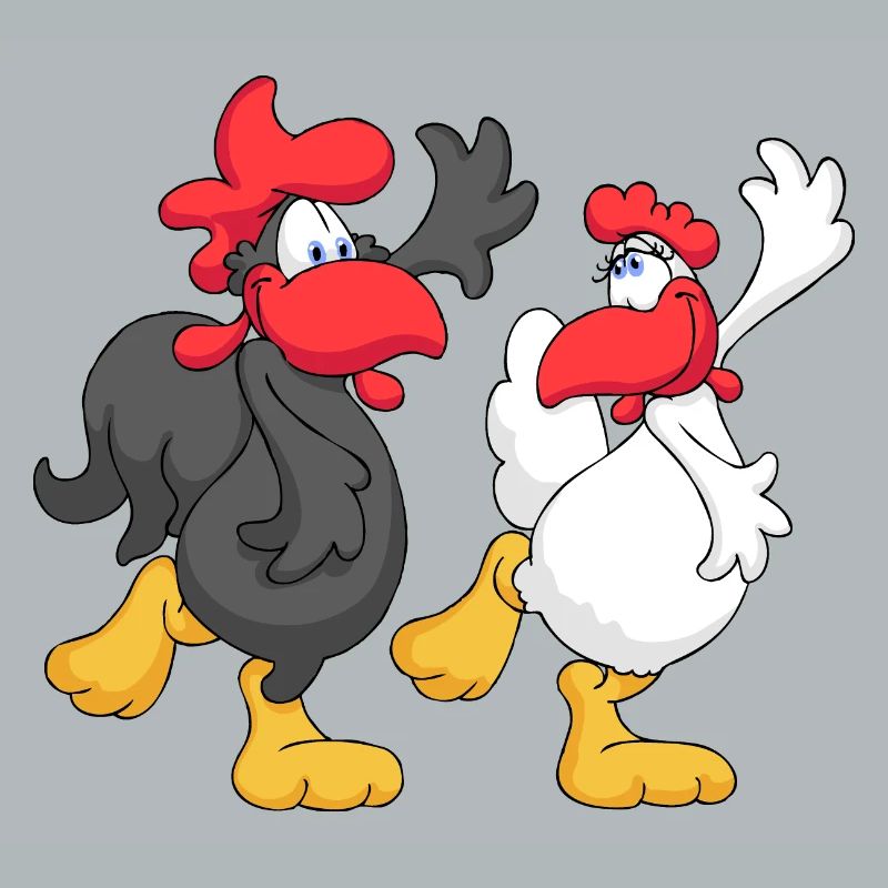 Couples de danse de poulet
