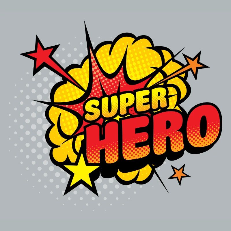 Superhelden Comic Explosion