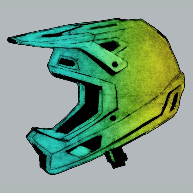 MTB FullFace Helm - handgeschnitzte Druckvorlage