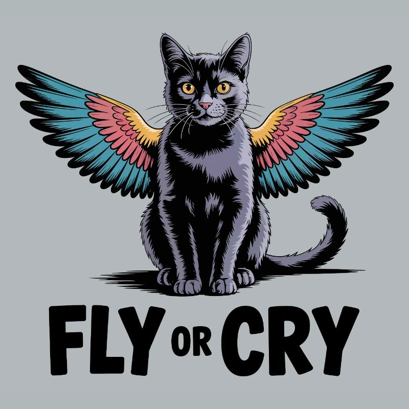 Fliege oder rufe Katze